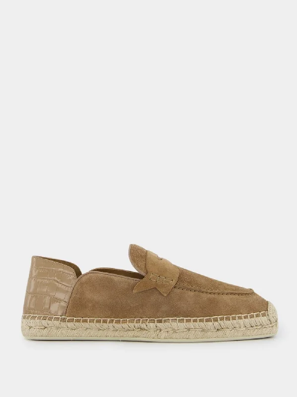 Paquepapa No Back Suede Espadrilles