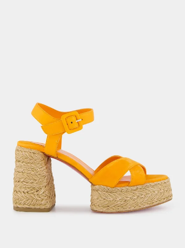 Calakala 85 mm Orange Espadrilles