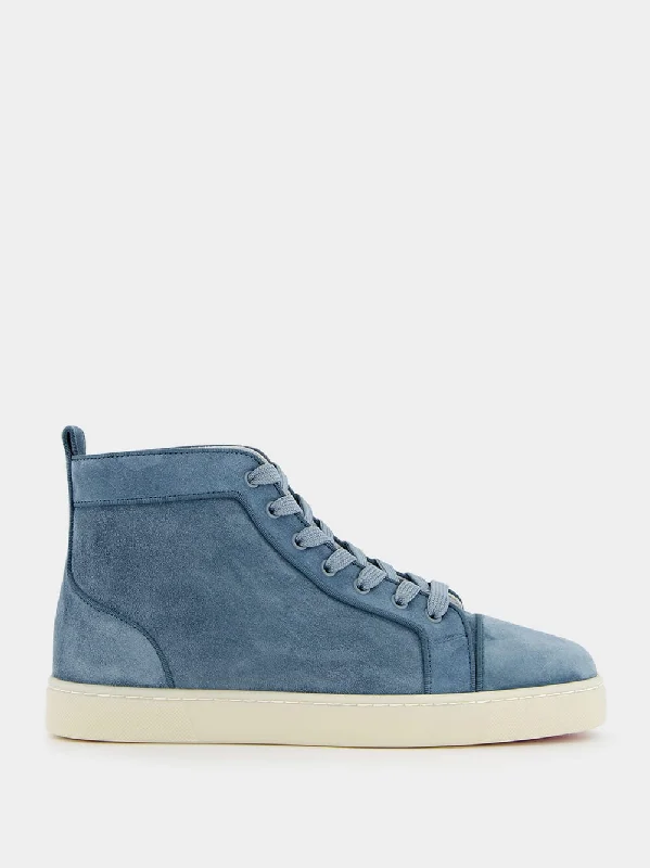 Shoes for better cardio performance-Louis High-Top Suede Sneakers