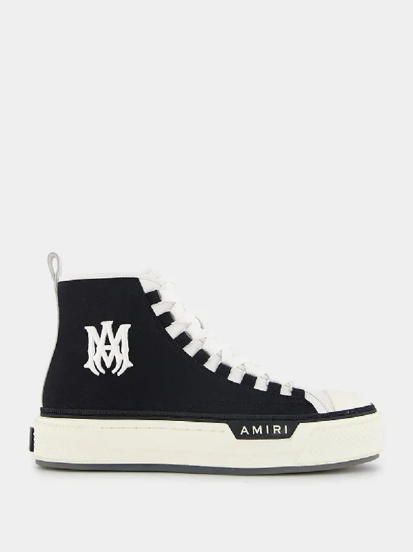 Shoes for sports drills and conditioning-M.A. Court High-Top Sneakers