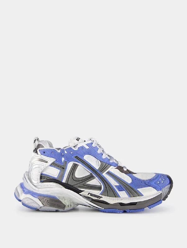 Shoes for sports athletes-Worn-Out Effect Runner Sneaker