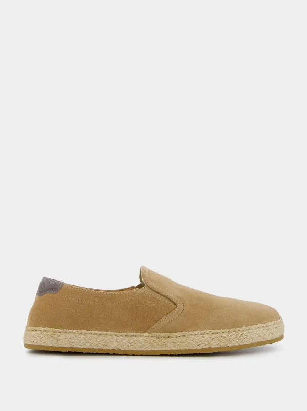 Brown Suede Espadrilles