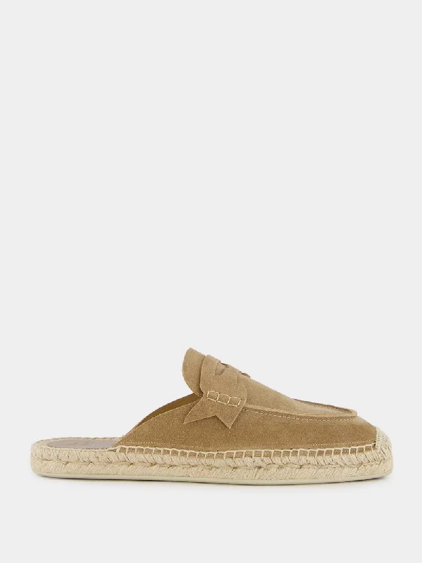 Paquepapa Suede Backless Espadrilles