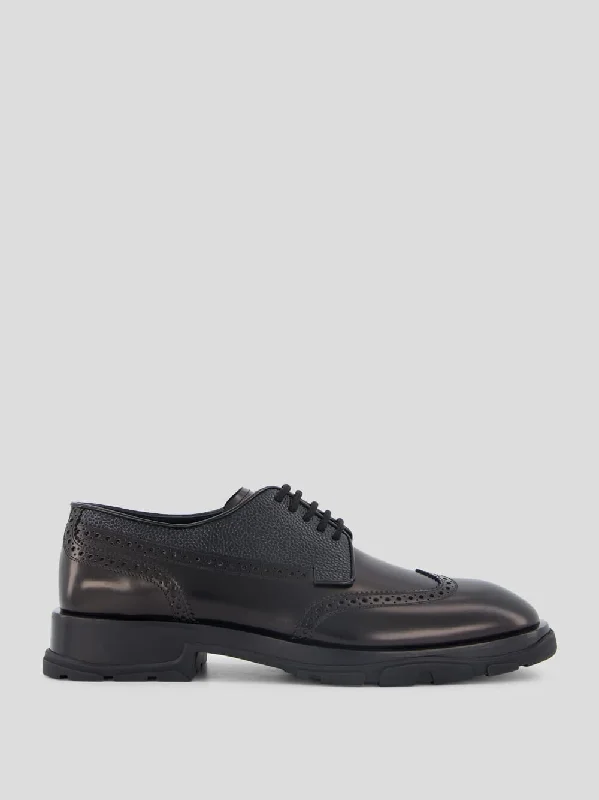 Lace-Up Leather Brogues