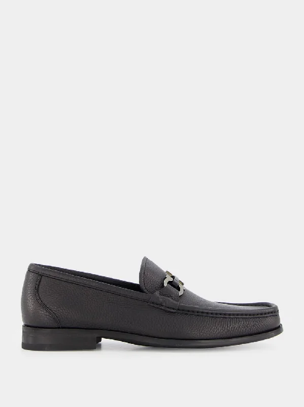 Gancini Leather Moccasin