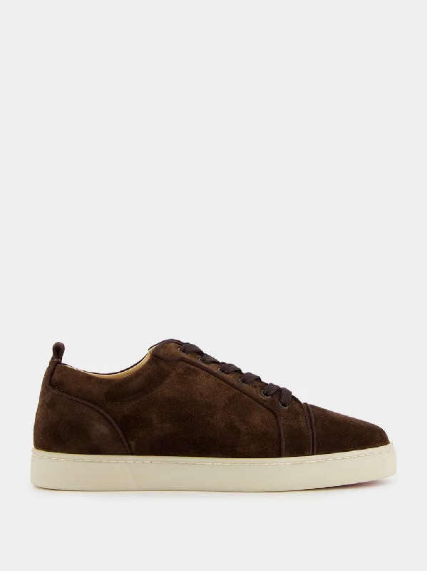 Shoes for maximizing workout output-Louis Junior Brown Suede Sneakers