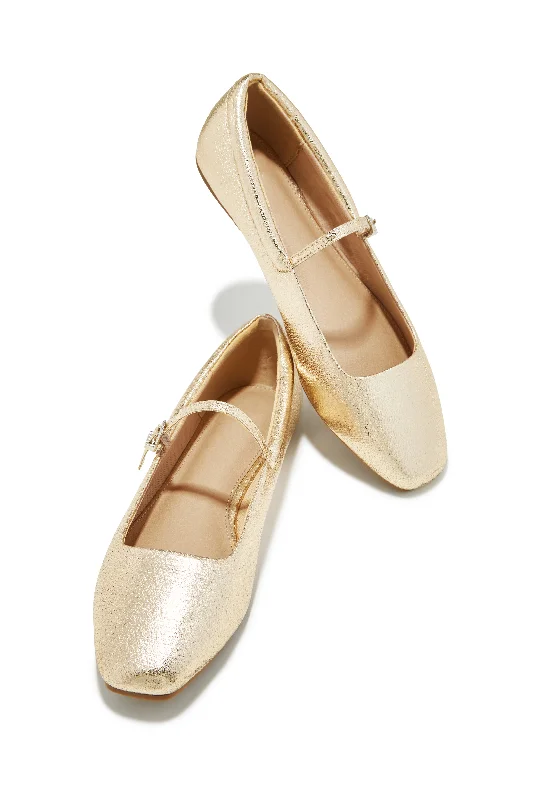 Flats shoes for timeless comfort-Zoe Flats - Gold