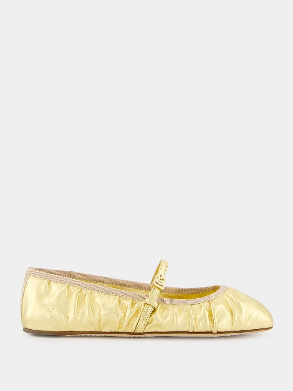 Flats shoes for trendy days-Nappa Mordore Ballet Flats