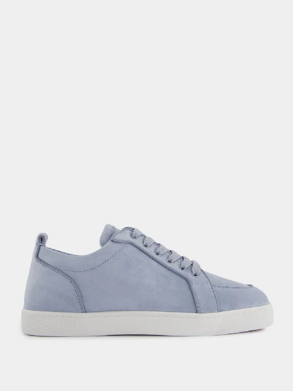 Shoes for recovery after running-Rantulow Light Blue Suede Sneakers