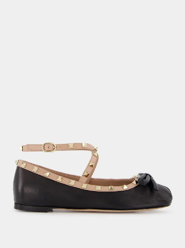 Rockstud Nappa Ballerinas