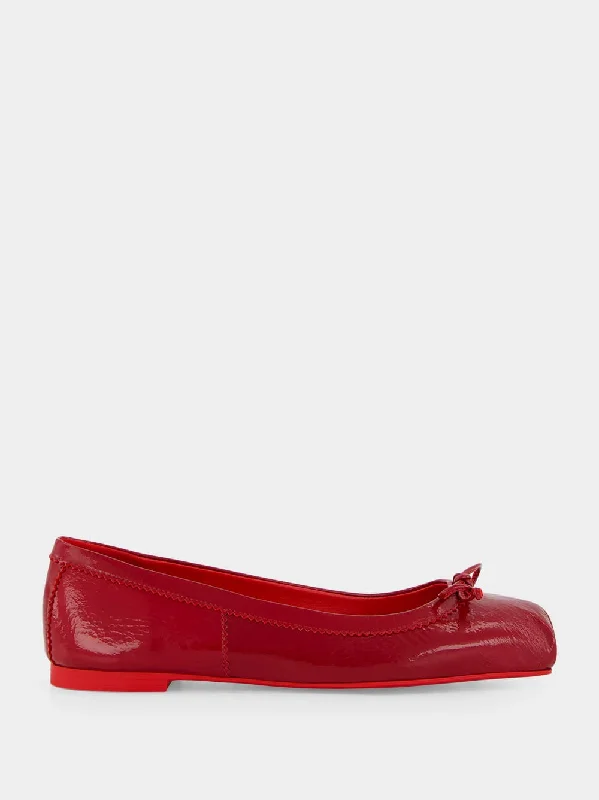 Red Mamadrague Ballerinas