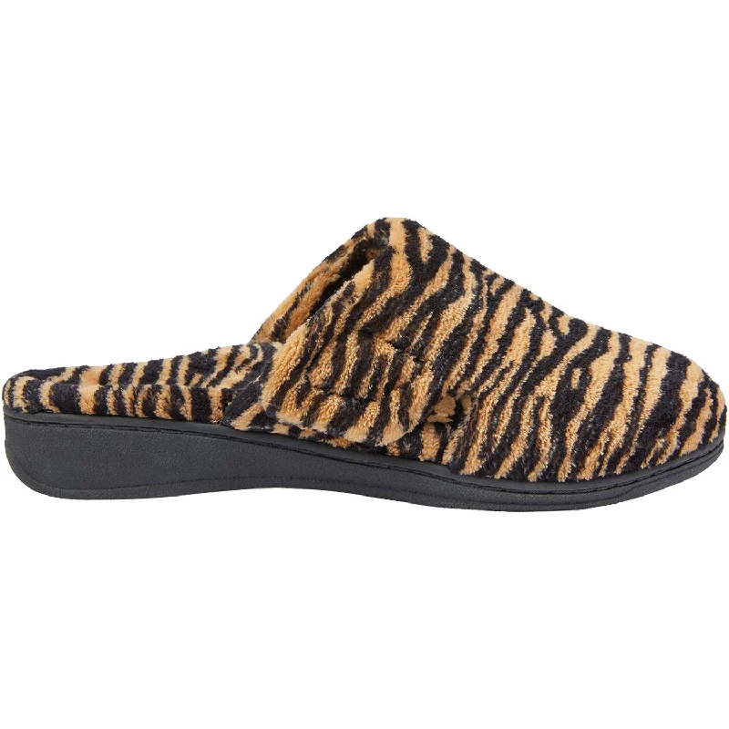 Slippers feet swing-Women's Vionic Gemma Slippers Natural Tiger Fabric