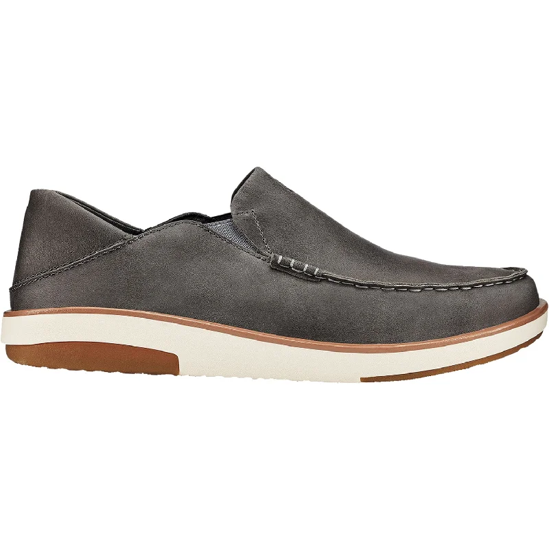 casual shoes for modern living with comfort-Men's OluKai Kalia Ash Leather