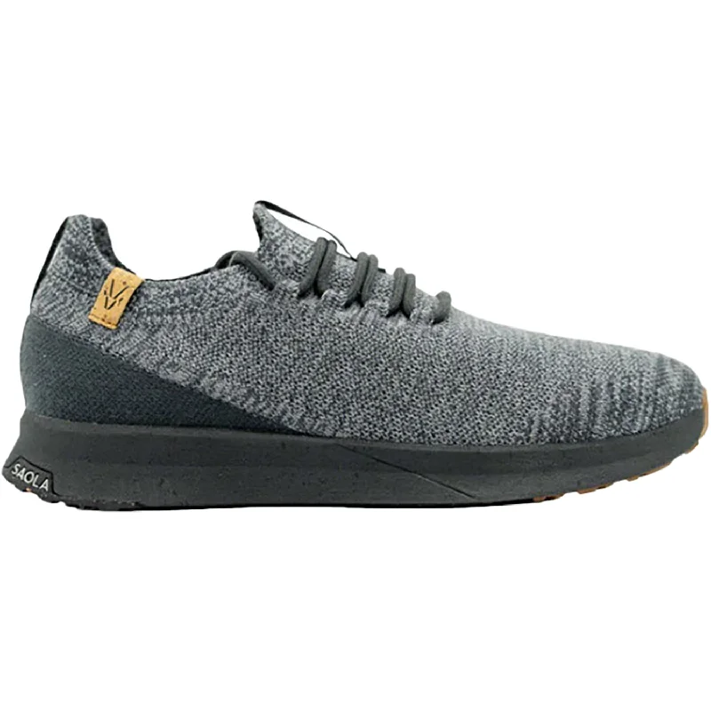 stylish slip-on casual shoes-Men's Saola Tsavo 2.0 Wool Steel Grey Fabrics