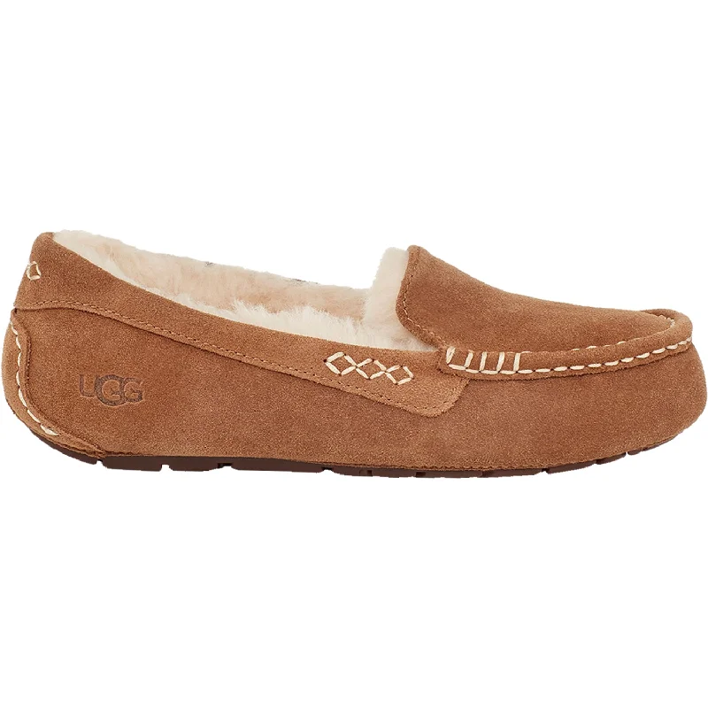 Slippers dream floats-Women's UGG Ansley Chestnut Suede