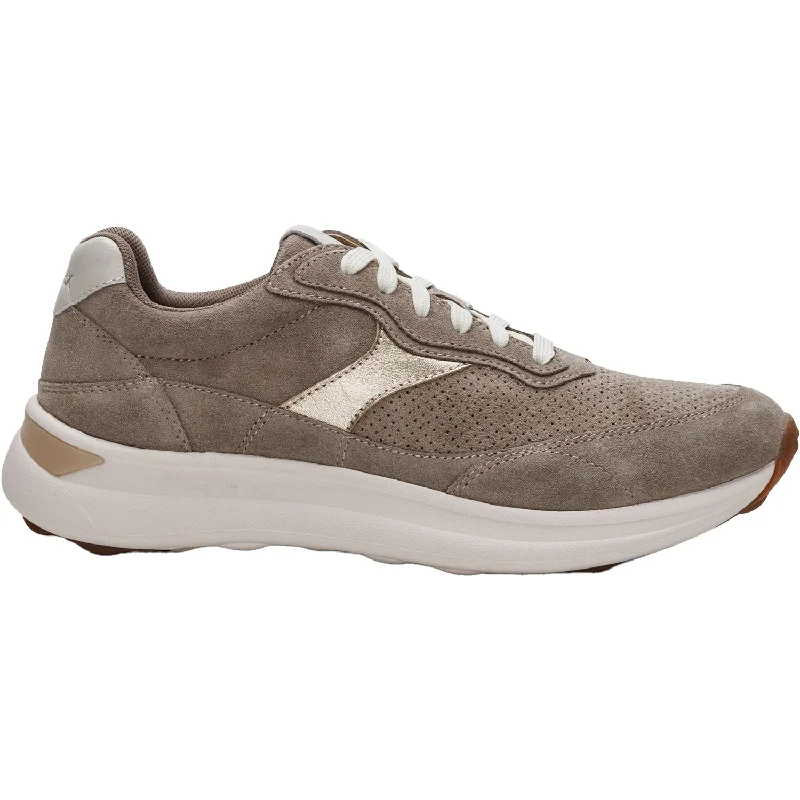 stylish casual shoes with classic appeal-Women's Aetrex Emily Taupe Suede