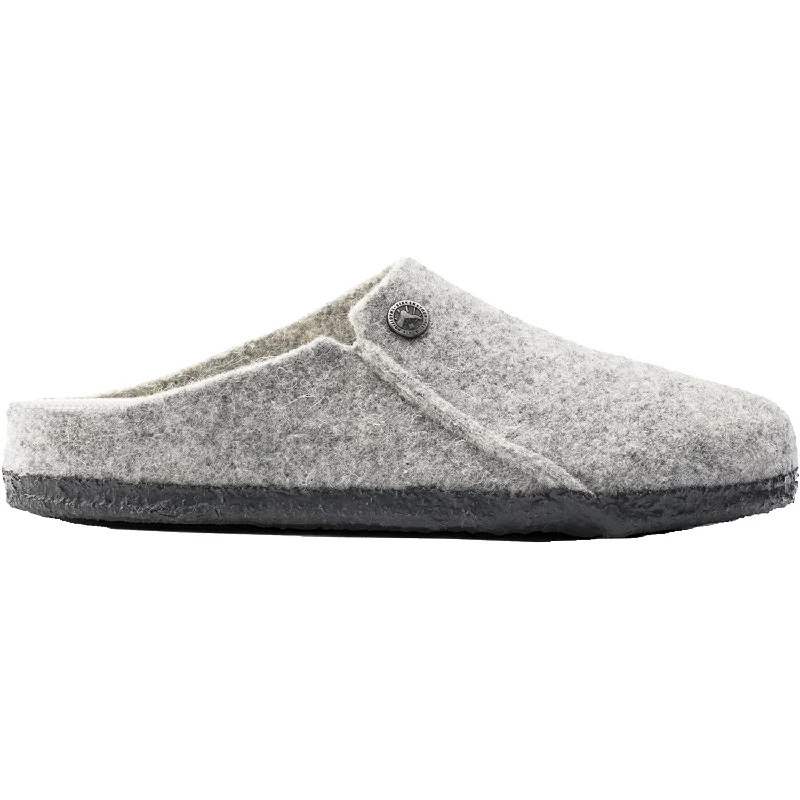 Slippers work starts-Women's Birkenstock Zermatt Shearling Light Grey Wool