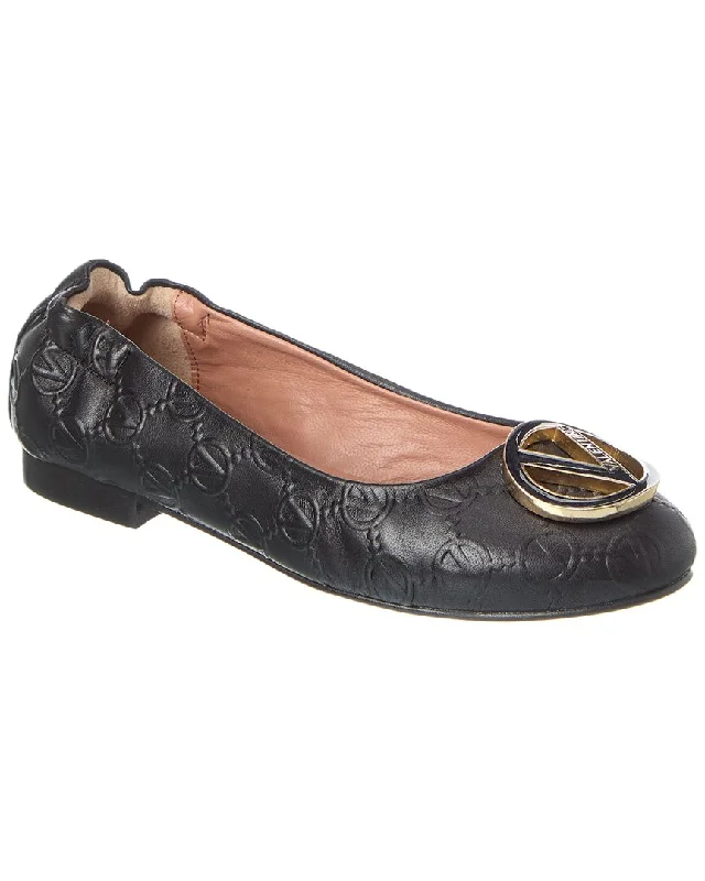 Flats for casual chic style-Valentino by Mario Valentino Calliope Leather Flat