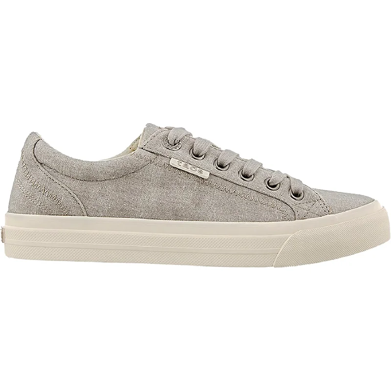 casual shoes for daily fashion wear-Women's Taos Plim Soul Grey Washed Canvas