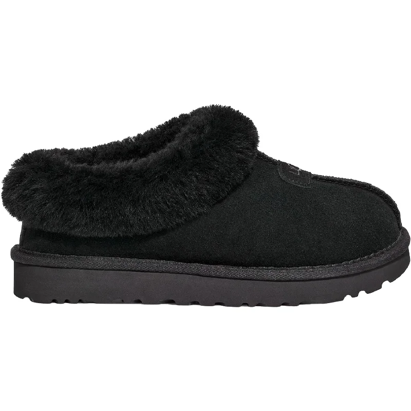 Slippers mute hushes-Women's UGG Tazzette Black Suede