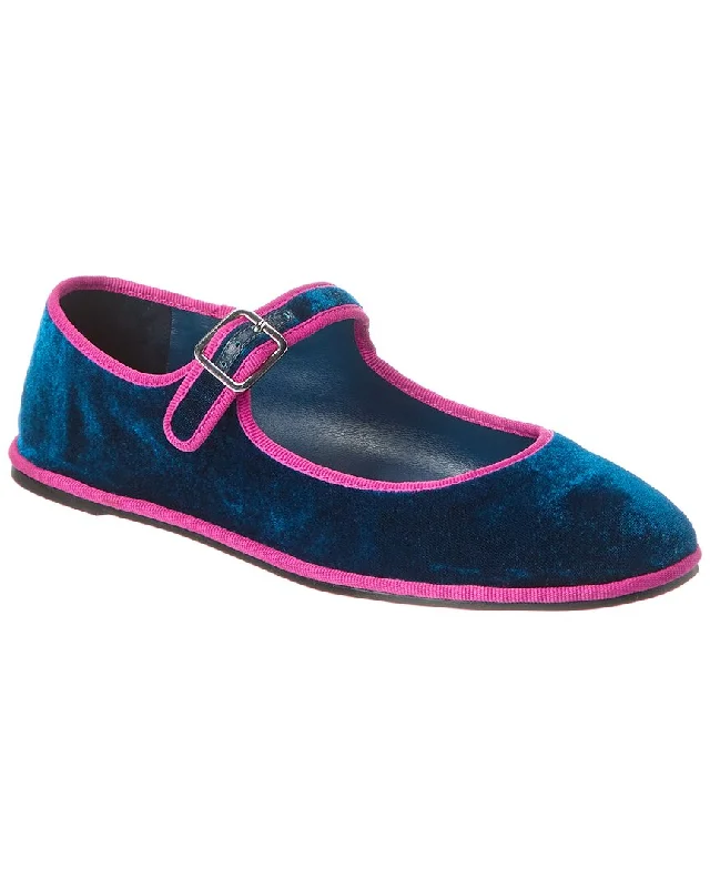 Flats for everyday wear-SCHUTZ Clarissa Velvet Flat