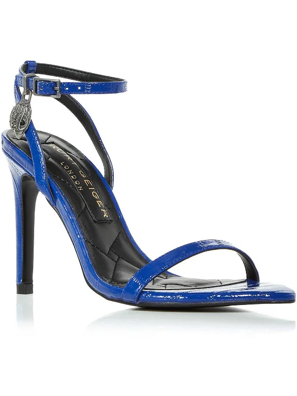 Sandals snorkel gear-Shoreditch Womens Patent Leather Ankle Strap Heels