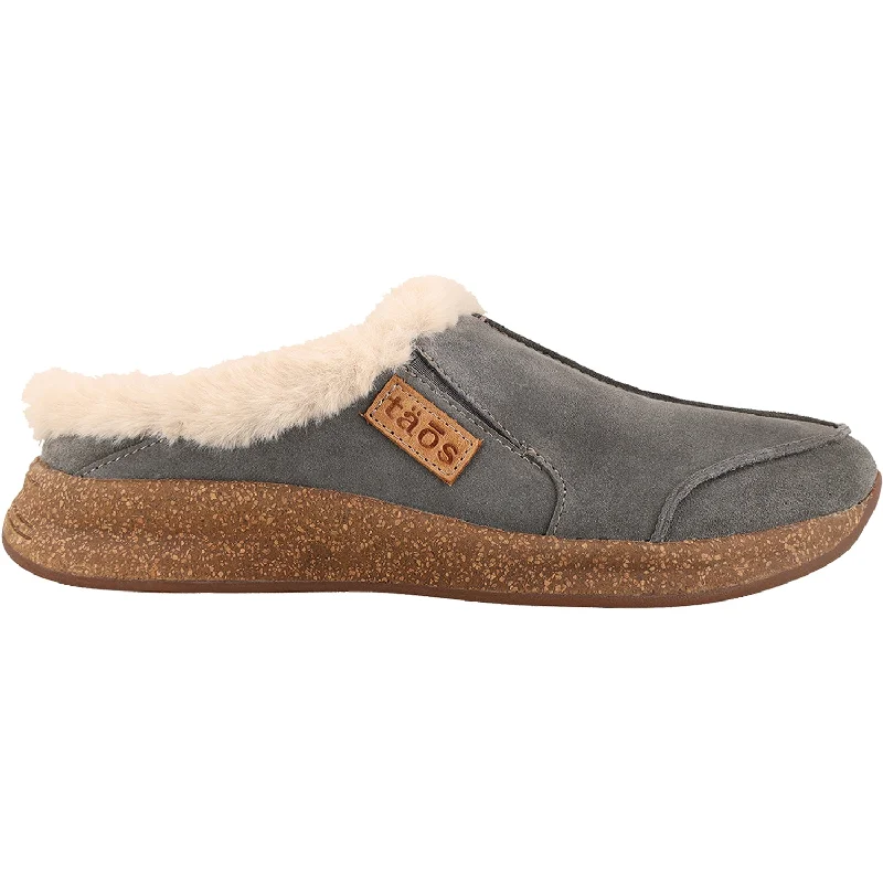 Slippers sheet cools-Women's Taos Future Dark Grey Suede