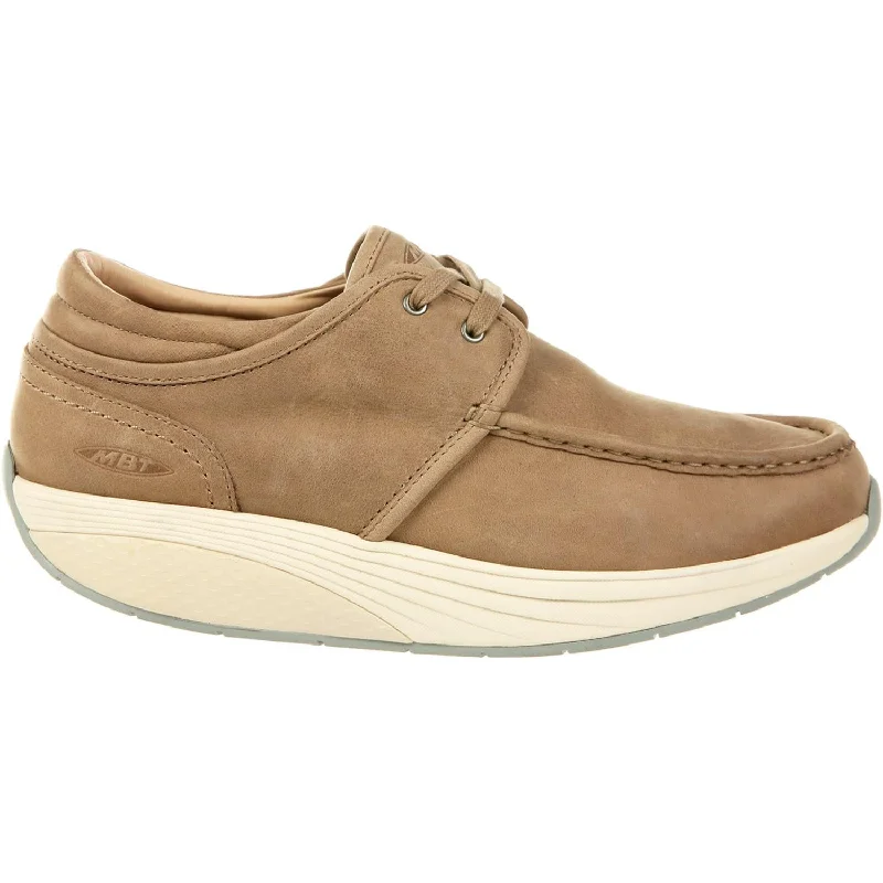 trendy shoes with stylish color options-Men's MBT Kheri 6S Taupe Nubuck