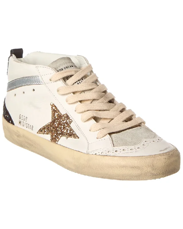 Men’s athletic shoes for gym training-Golden Goose Mid Star Sneaker