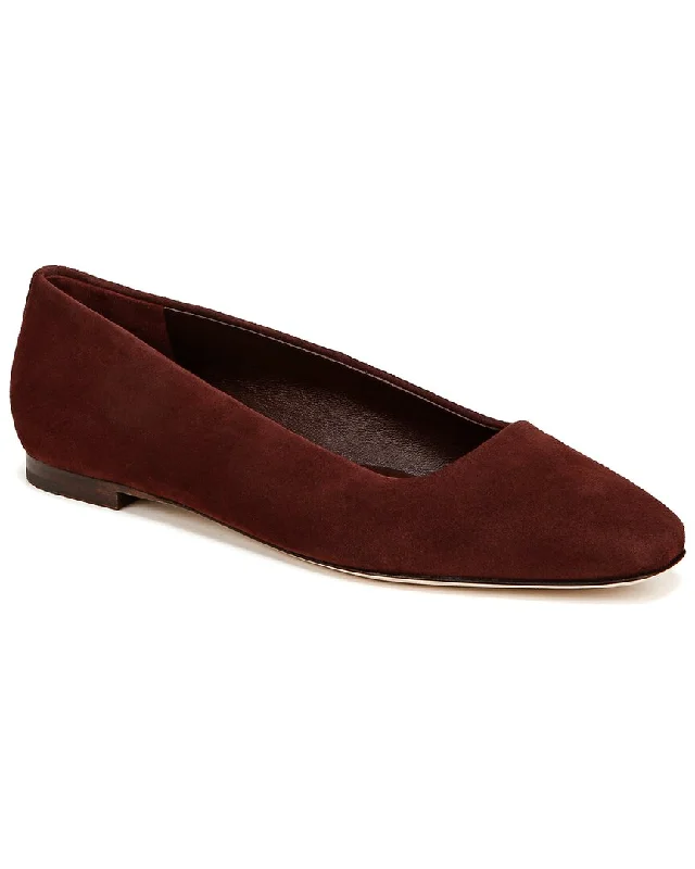 Flats shoes with stylish looks-Vince Brodi-B Suede Skimmer