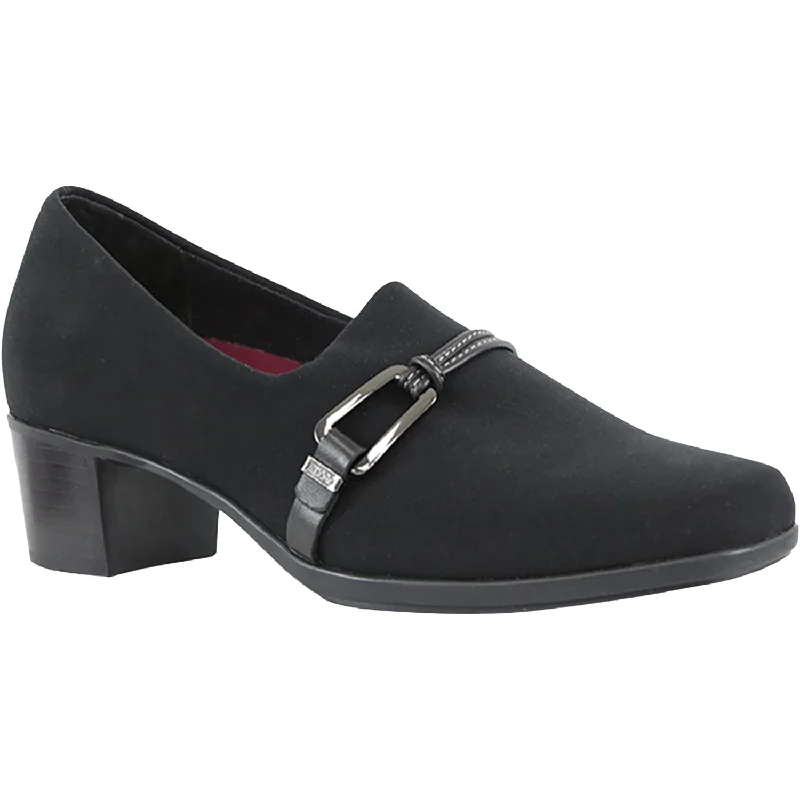 Fashion & Dress Shoes for elegant appearance-Women's Munro Cindi II Black Stretch Fabric