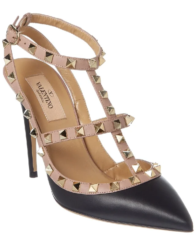 Valentino Rockstud Caged 100 Leather Pump