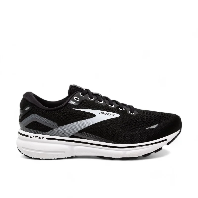 Shoes for cross-training workout sessions-Women's Ghost 15 Running Shoes In Black/white