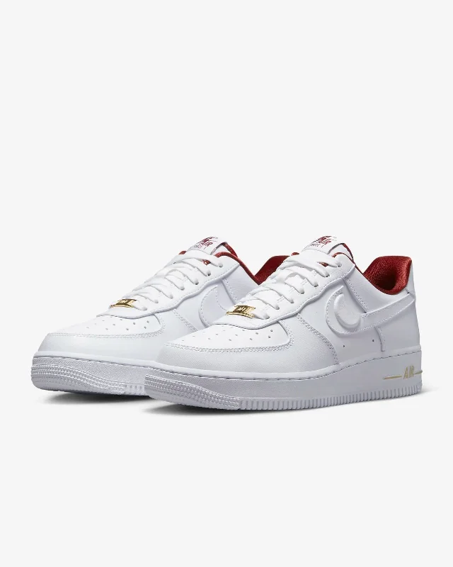 Shoes for sports recovery and training-Nike Air Force 1 '07 SE DV7584-100 Women's White Team Red Sneaker Shoes YUP179