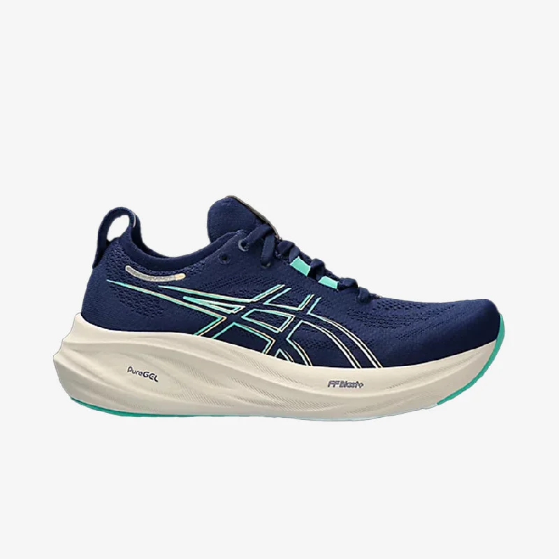 Women's Gel-Nimbus 26 (Blue Expanse/Aurora Green)