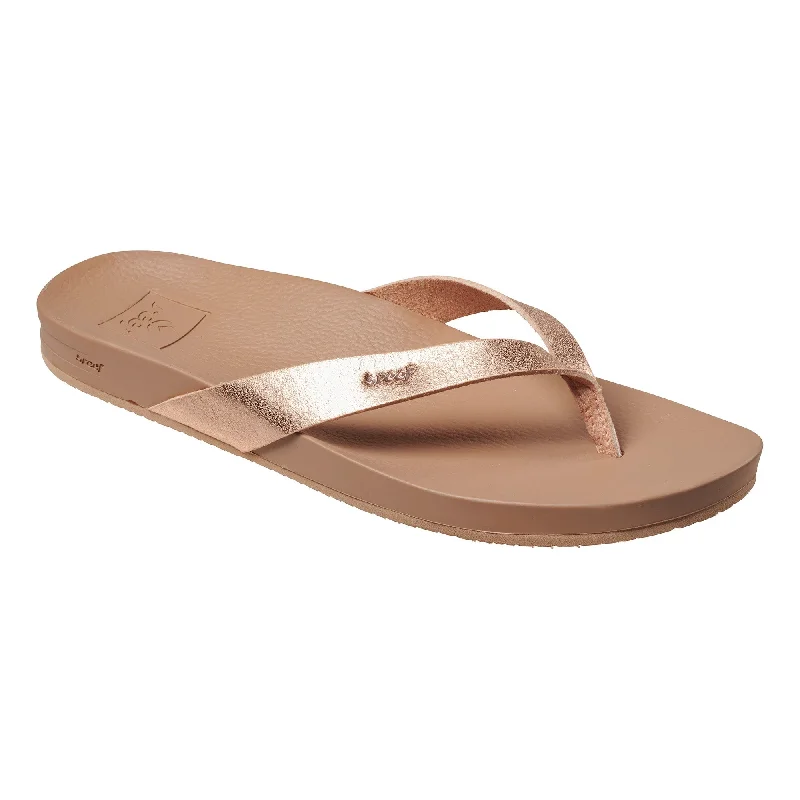 Sandals beach toys-Reef Cushion Court Women's Sandals - Rose Gold