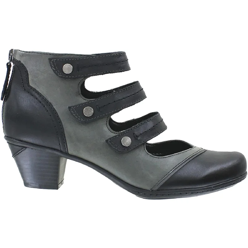 Fashion & Dress Shoes with kitten heels-Women's Earth Serano Black Leather