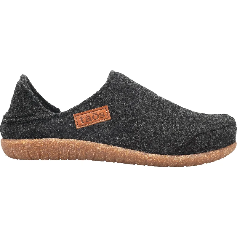 Slippers blanket warms-Unisex Taos Convertawool Black Wool