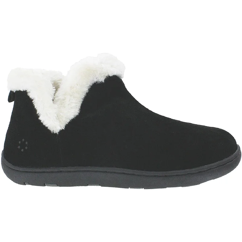 Slippers wheels hum-Women's Tempur-Pedic Vallery Black Suede