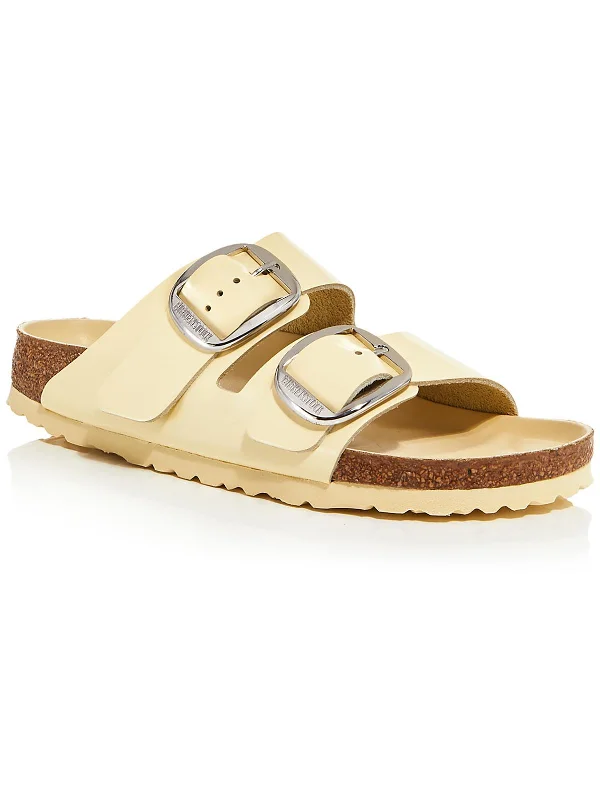 Sandals scenic spots-Arizona Big Buckle Womens Leather Slip On Slide Sandals