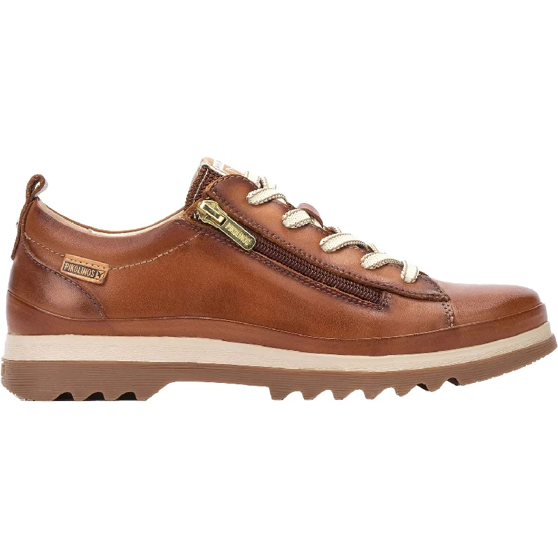 casual shoes for fitness enthusiasts-Women's Pikolinos Vigo W3W-6979 Brandy Leather