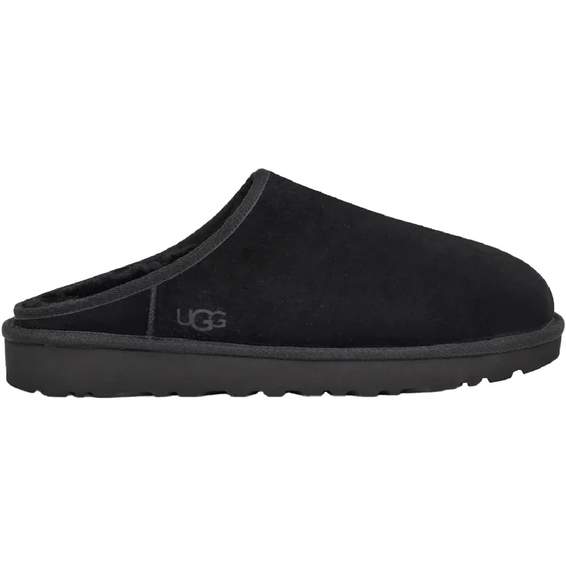 Slippers bowl spills-Men's UGG Classic Slip-On Black Suede