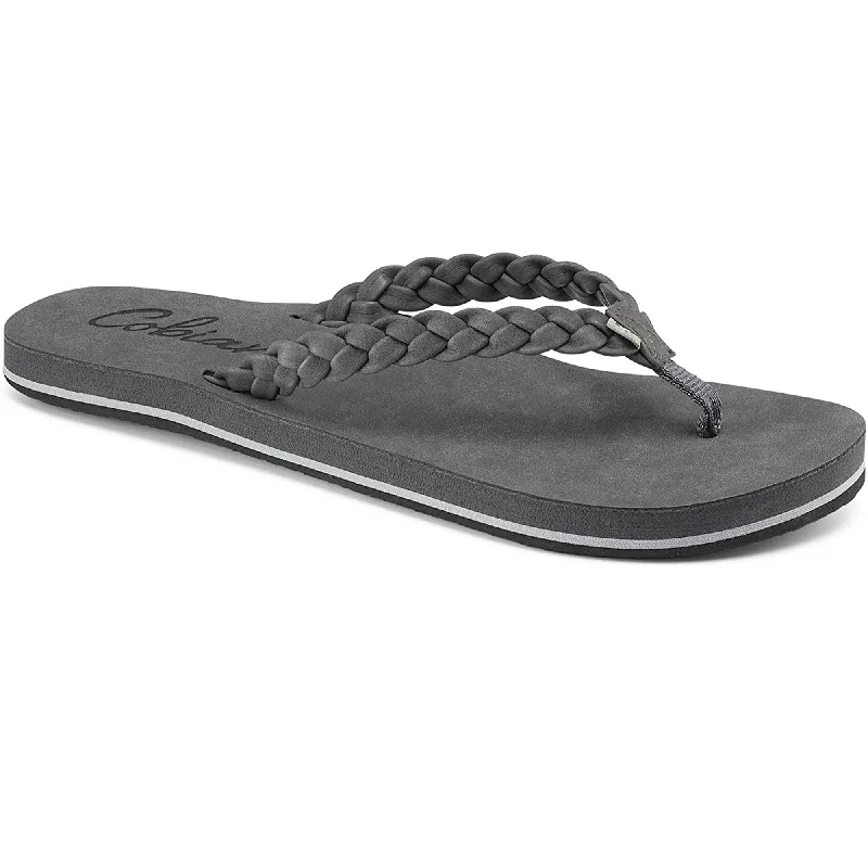 Sandals late check-out-Cobian Braided Pacifica Women's Sandals - Charcoal