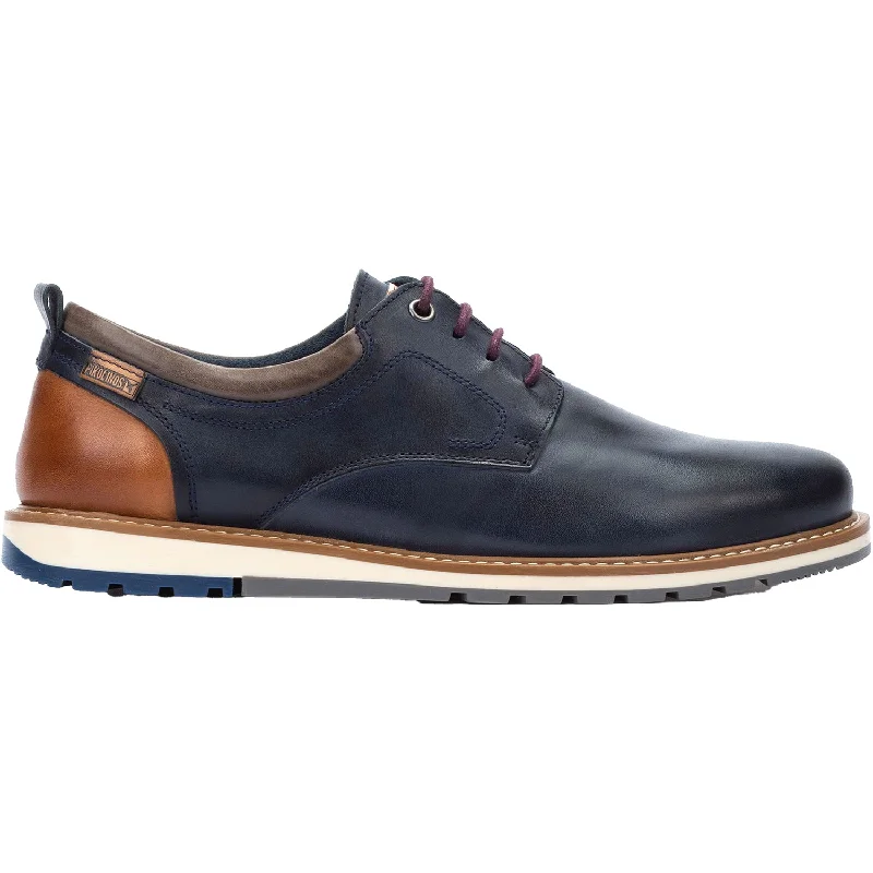 casual shoes for urban explorers-Men's Pikolinos Berna M8J-4183 Blue Leather