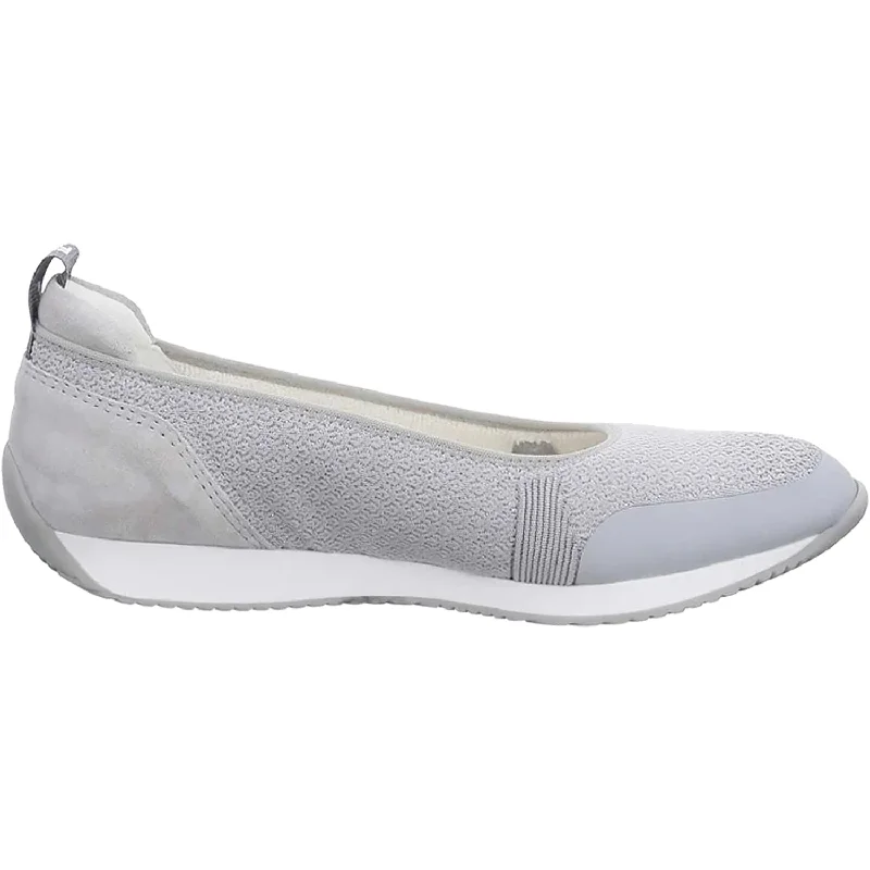 trendy slip-on casual shoes for outdoor activities-Women's Ara Perth Pebble Woven Stretch Fabric