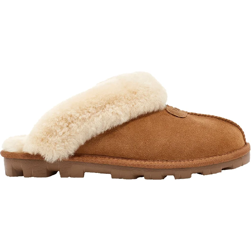 Slippers arms swing-Women's UGG Coquette Chestnut Sheepskin