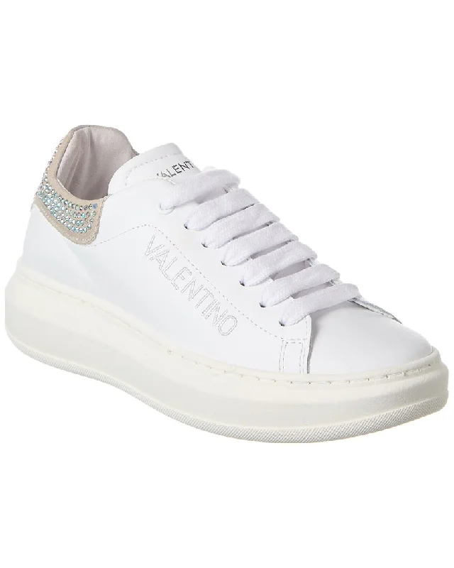 Shoes for improving agility skills-Valentino by Mario Valentino Fresia Sparkling Leather Sneaker