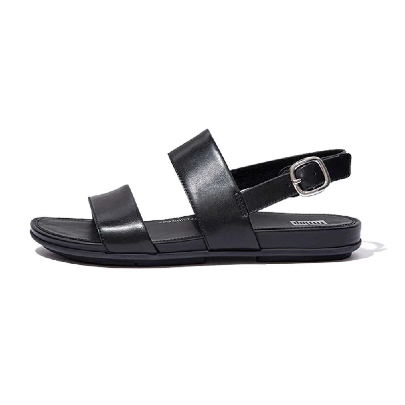 Sandals pool parties-FitFlop Gracie Backstrap Sandals - All Black