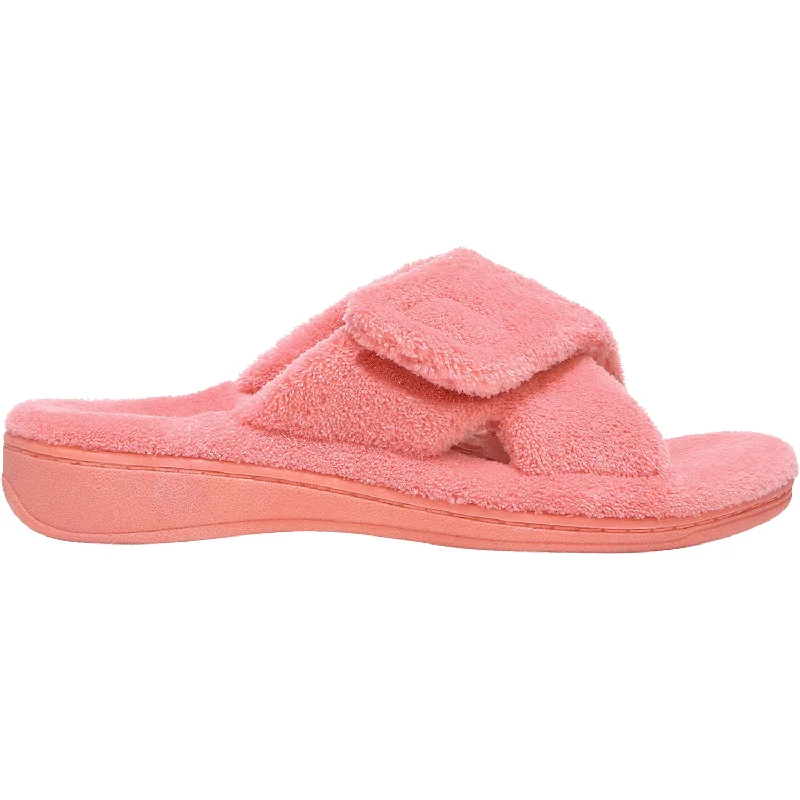 Slippers dusk fades-Women's Vionic Relax Sea Coral Terrycloth