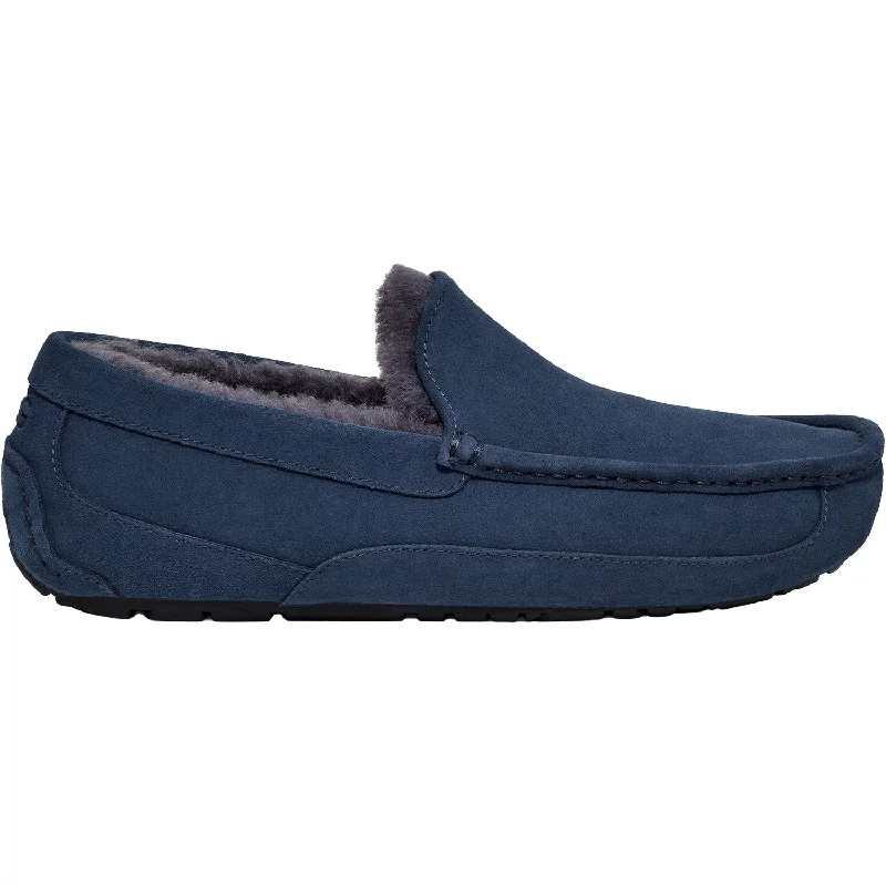 Slippers bird soars-Men's UGG Ascot Deep Ocean Suede